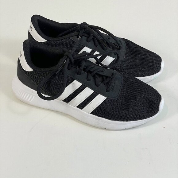 Adidas Mens Ortholite Lite Racer Core Black Sneaker 6.5 Low Cut Lace Up Running - Picture 1 of 7